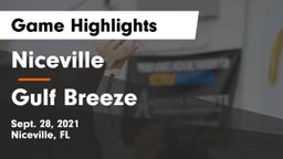 Niceville  vs Gulf Breeze  Game Highlights - Sept. 28, 2021