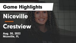 Niceville  vs Crestview  Game Highlights - Aug. 30, 2022