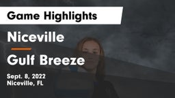 Niceville  vs Gulf Breeze  Game Highlights - Sept. 8, 2022