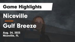 Niceville  vs Gulf Breeze  Game Highlights - Aug. 24, 2023