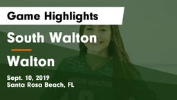 South Walton  vs Walton  Game Highlights - Sept. 10, 2019