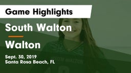 South Walton  vs Walton  Game Highlights - Sept. 30, 2019