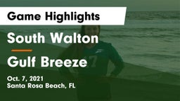 South Walton  vs Gulf Breeze  Game Highlights - Oct. 7, 2021