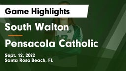 South Walton  vs Pensacola Catholic  Game Highlights - Sept. 12, 2022