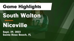 South Walton  vs Niceville  Game Highlights - Sept. 29, 2022