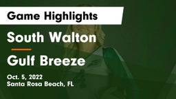 South Walton  vs Gulf Breeze  Game Highlights - Oct. 5, 2022
