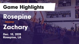 Rosepine  vs Zachary  Game Highlights - Dec. 10, 2020