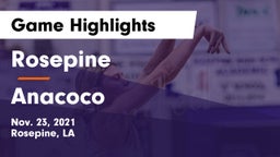 Rosepine  vs Anacoco Game Highlights - Nov. 23, 2021