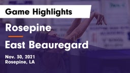 Rosepine  vs East Beauregard  Game Highlights - Nov. 30, 2021