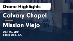 Calvary Chapel  vs Mission Viejo  Game Highlights - Dec. 29, 2021