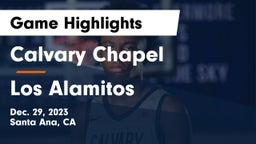 Calvary Chapel  vs Los Alamitos  Game Highlights - Dec. 29, 2023