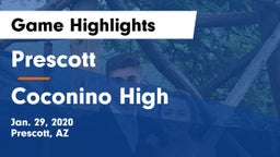 Prescott  vs Coconino High Game Highlights - Jan. 29, 2020