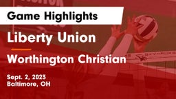Liberty Union  vs Worthington Christian  Game Highlights - Sept. 2, 2023