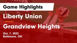 Liberty Union  vs Grandview Heights  Game Highlights - Oct. 7, 2023