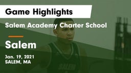 Salem Academy Charter School vs Salem  Game Highlights - Jan. 19, 2021