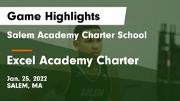 Salem Academy Charter School vs Excel Academy Charter Game Highlights - Jan. 25, 2022