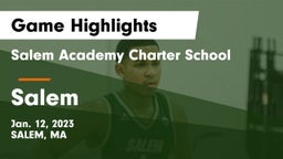 Salem Academy Charter School vs Salem  Game Highlights - Jan. 12, 2023
