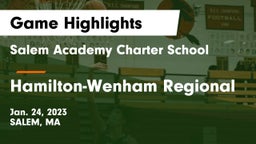 Salem Academy Charter School vs Hamilton-Wenham Regional  Game Highlights - Jan. 24, 2023