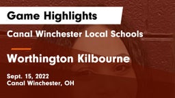 Canal Winchester Local Schools vs Worthington Kilbourne  Game Highlights - Sept. 15, 2022