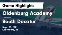 Oldenburg Academy  vs South Decatur  Game Highlights - Sept. 28, 2021