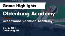 Oldenburg Academy  vs Greenwood Christian Academy Game Highlights - Oct. 9, 2021