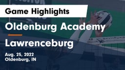 Oldenburg Academy  vs Lawrenceburg  Game Highlights - Aug. 25, 2022