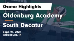 Oldenburg Academy  vs South Decatur Game Highlights - Sept. 27, 2022