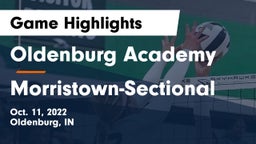 Oldenburg Academy  vs Morristown-Sectional Game Highlights - Oct. 11, 2022