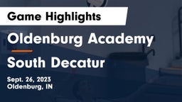 Oldenburg Academy  vs South Decatur  Game Highlights - Sept. 26, 2023