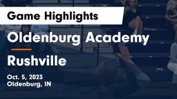 Oldenburg Academy  vs Rushville  Game Highlights - Oct. 5, 2023