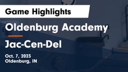 Oldenburg Academy  vs Jac-Cen-Del  Game Highlights - Oct. 7, 2023