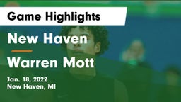 New Haven  vs Warren Mott  Game Highlights - Jan. 18, 2022