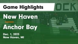 New Haven  vs Anchor Bay  Game Highlights - Dec. 1, 2023