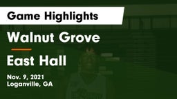 Walnut Grove  vs East Hall  Game Highlights - Nov. 9, 2021