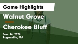 Walnut Grove  vs Cherokee Bluff   Game Highlights - Jan. 16, 2024