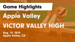Apple Valley  vs VICTOR VALLEY HIGH Game Highlights - Aug. 19, 2019