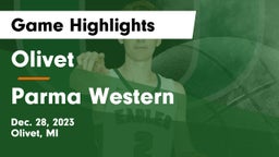 Olivet  vs Parma Western  Game Highlights - Dec. 28, 2023