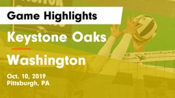 Keystone Oaks  vs Washington  Game Highlights - Oct. 10, 2019