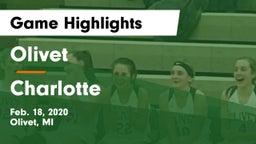 Olivet  vs Charlotte  Game Highlights - Feb. 18, 2020