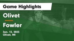 Olivet  vs Fowler  Game Highlights - Jan. 13, 2023
