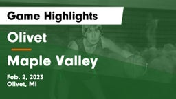 Olivet  vs Maple Valley  Game Highlights - Feb. 2, 2023