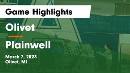 Olivet  vs Plainwell  Game Highlights - March 7, 2023