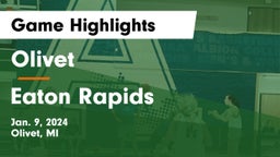 Olivet  vs Eaton Rapids  Game Highlights - Jan. 9, 2024