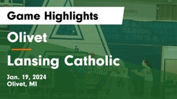 Olivet  vs Lansing Catholic  Game Highlights - Jan. 19, 2024