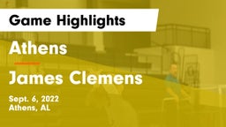 Athens  vs James Clemens  Game Highlights - Sept. 6, 2022