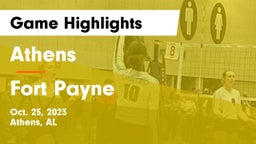 Athens  vs Fort Payne  Game Highlights - Oct. 25, 2023