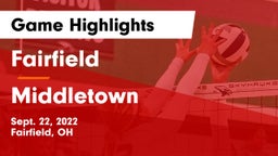 Fairfield  vs Middletown  Game Highlights - Sept. 22, 2022