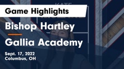 Bishop Hartley  vs Gallia Academy Game Highlights - Sept. 17, 2022