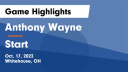 Anthony Wayne  vs Start  Game Highlights - Oct. 17, 2023