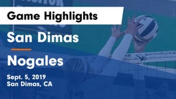 San Dimas  vs Nogales Game Highlights - Sept. 5, 2019